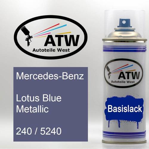 Mercedes-Benz, Lotus Blue Metallic, 240 / 5240: 400ml Sprühdose, von ATW Autoteile West.
